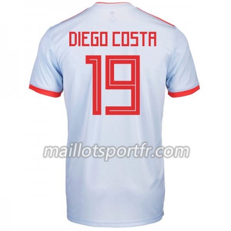 Maillot de Foot Espagne Diego Costa 19 Exterieur Coupe du monde 2018